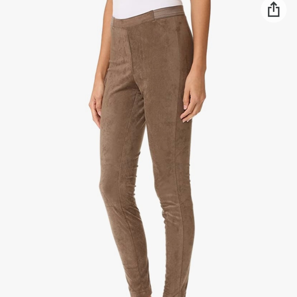 BB Dakota Suede Leggings in Bark